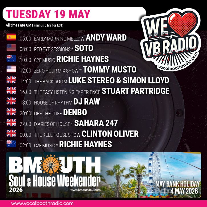 Read more about the article VBR Schedule, 19 May 2026